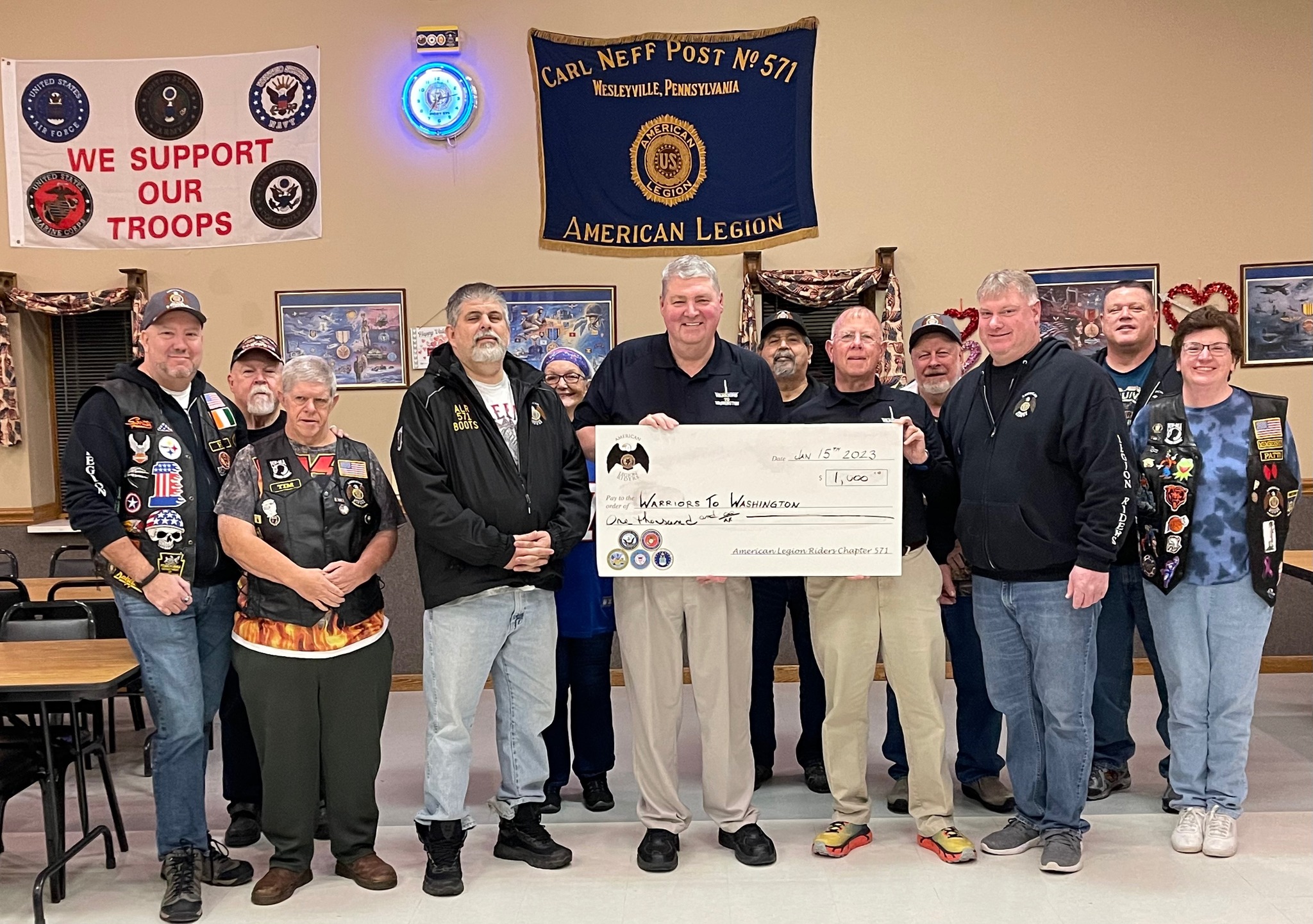 Thank You American Post 571 Legion Riders!